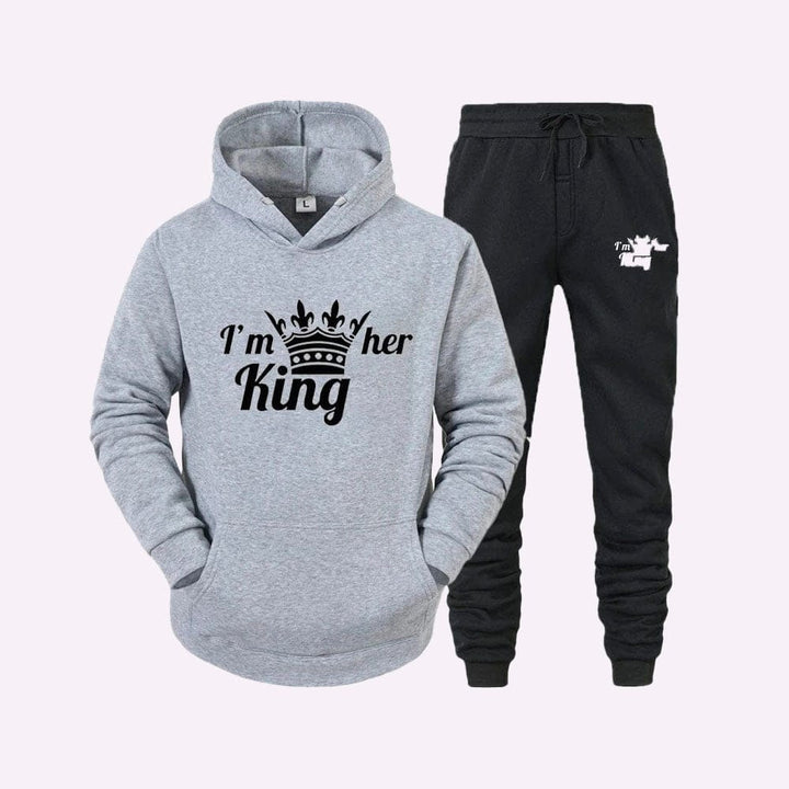 Ensemble King Queen Gris / King / S