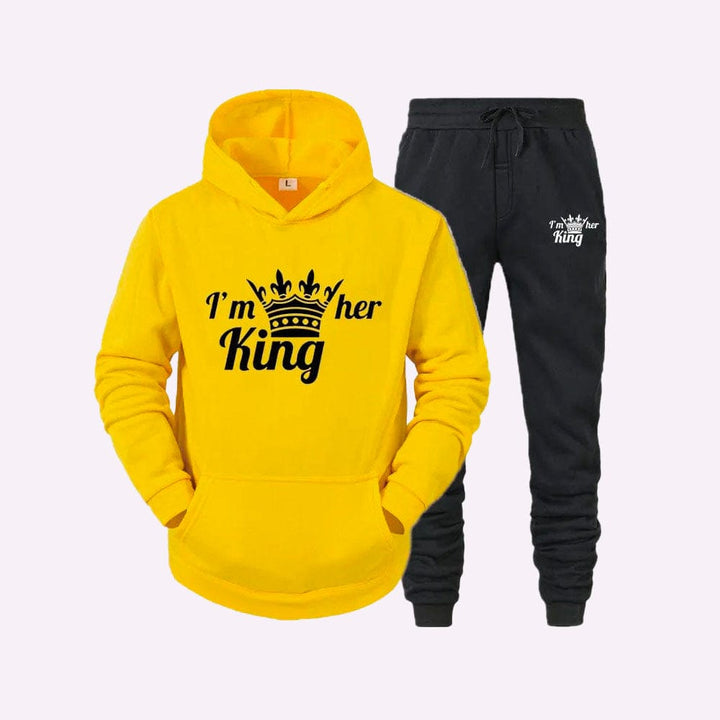 Ensemble King Queen Jaune / King / S