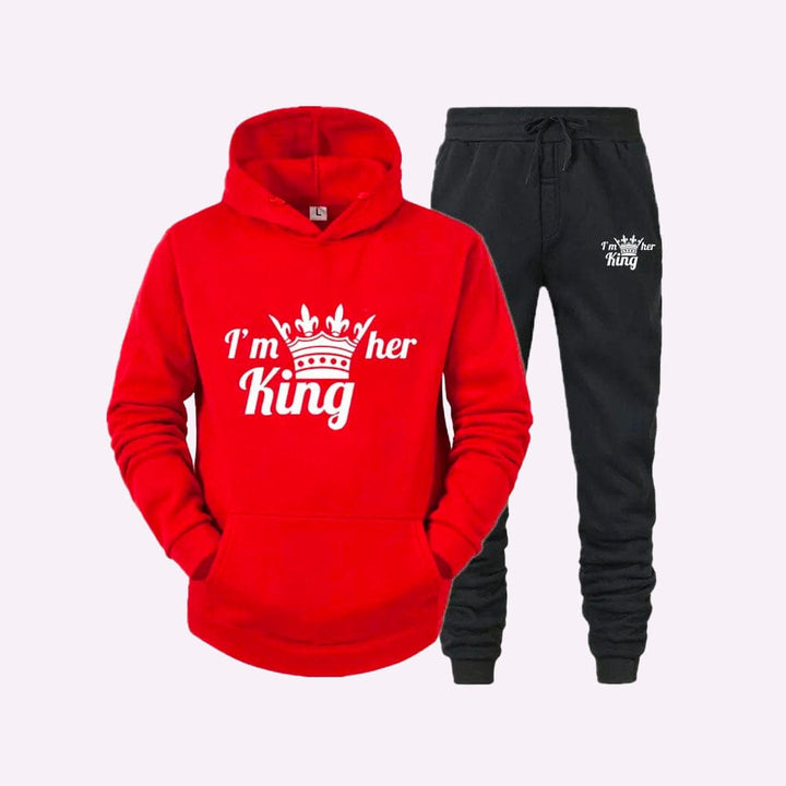 Ensemble King Queen Rouge / King / S