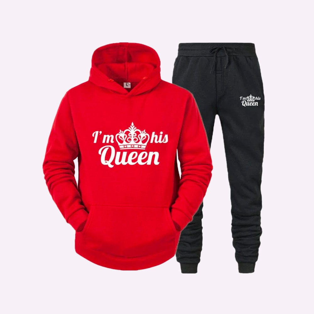 Ensemble King Queen Rouge / Queen / S