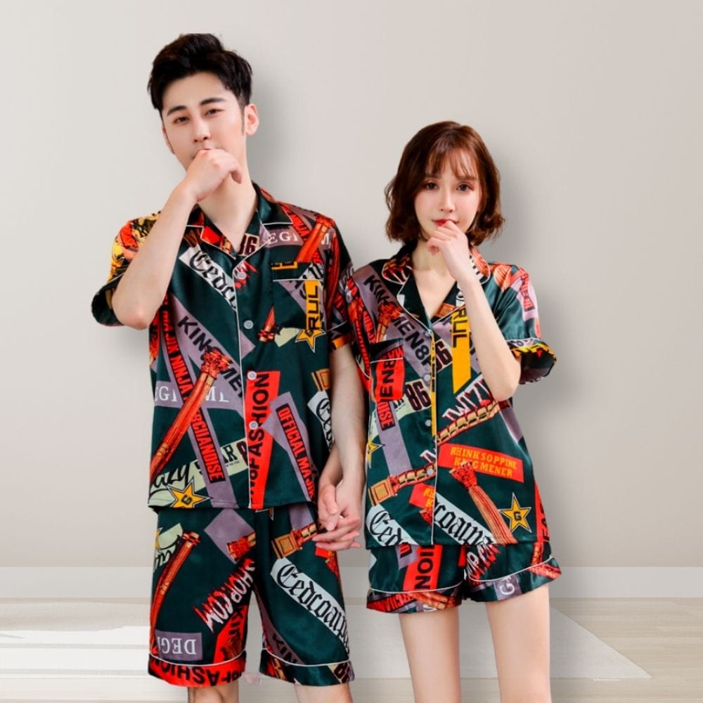 Imprimé / Homme S 42-60KG Pyjama Couple
