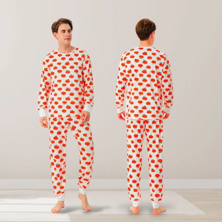 Ensemble Pyjama Couple Orange / M-Homme