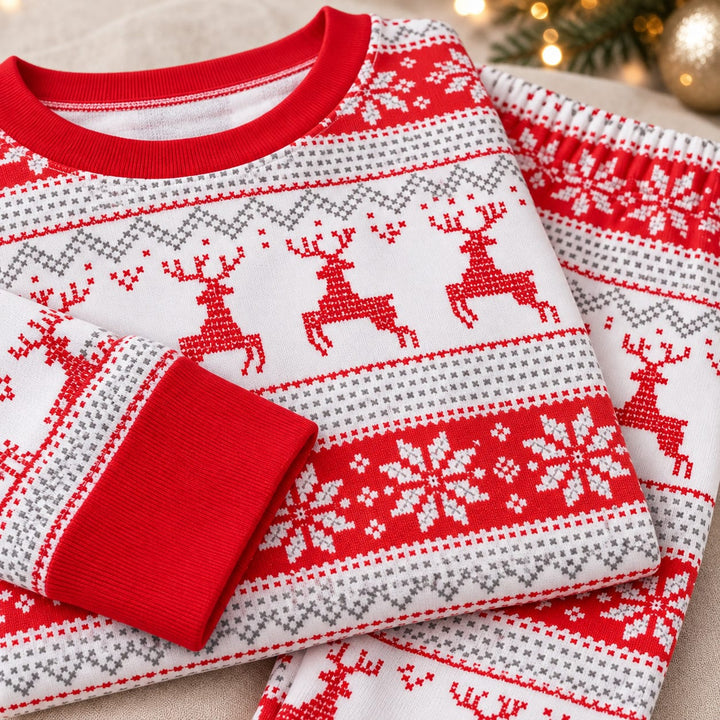 Christmas Pyjama Set für die Familie - Rot