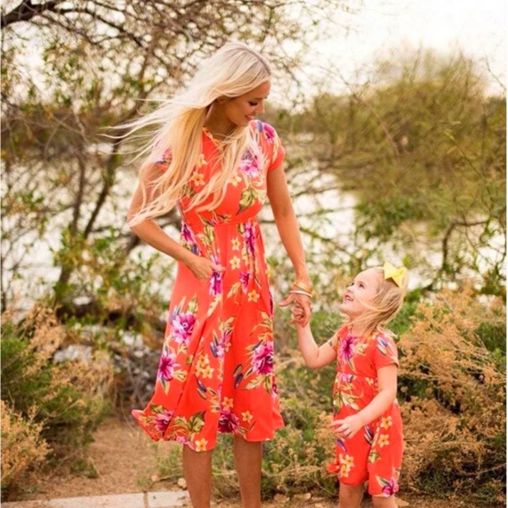 Ensemble Robe mère Fille