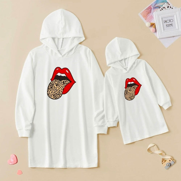 Ensemble Robe Pull Mère Et Bébé Fille