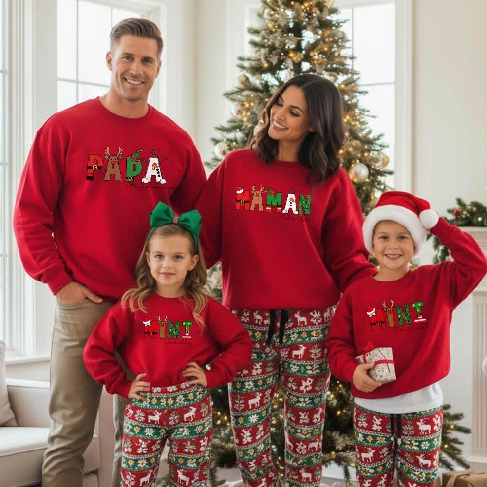 Kit Pull Famille Noel