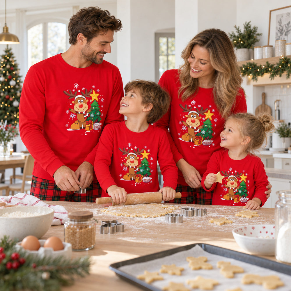 Kit Pyjama Noël Famille – moment de Noël en famille