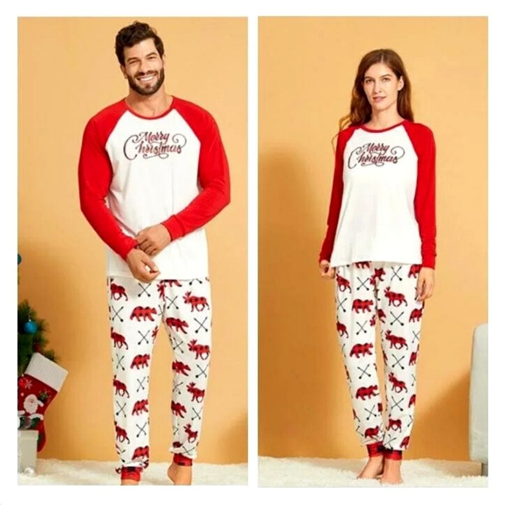 Kit Pyjama Noël Famille Blanc / Papa M