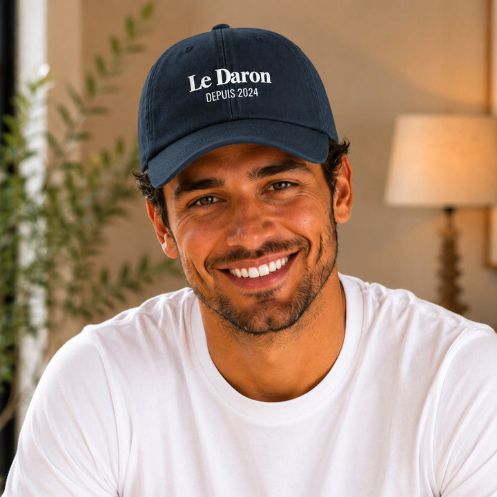 Casquette Le Daron portée marine