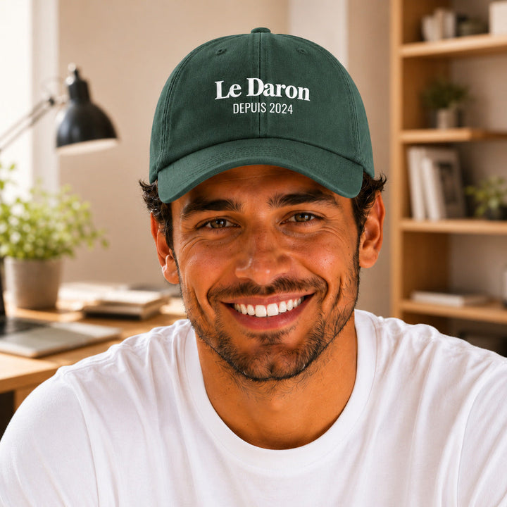 Casquette Le Daron portée forest