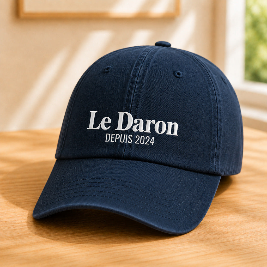 Casquette Le Daron marine – broderie