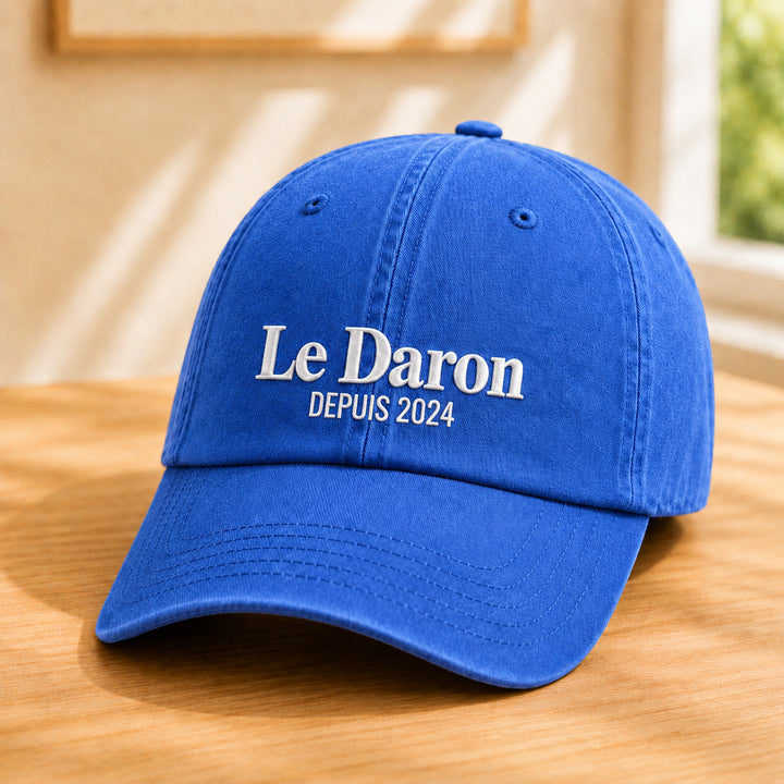 Casquette Le Daron bleue – broderie