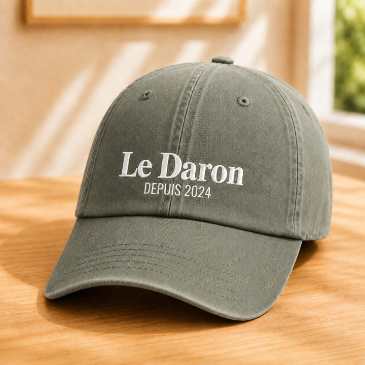 Casquette Le Daron vert olive – broderie