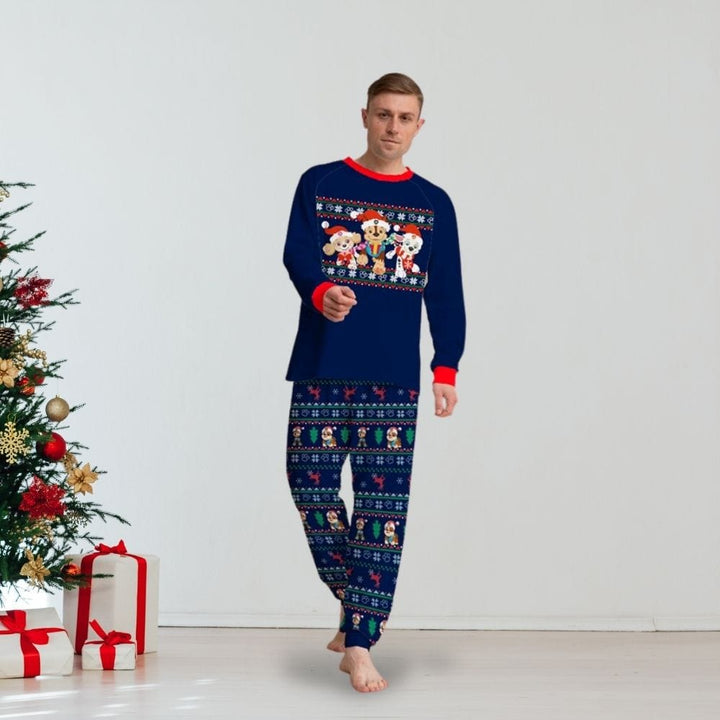 Matching Pyjama Noel Couple Bleu-Marine / S-Homme