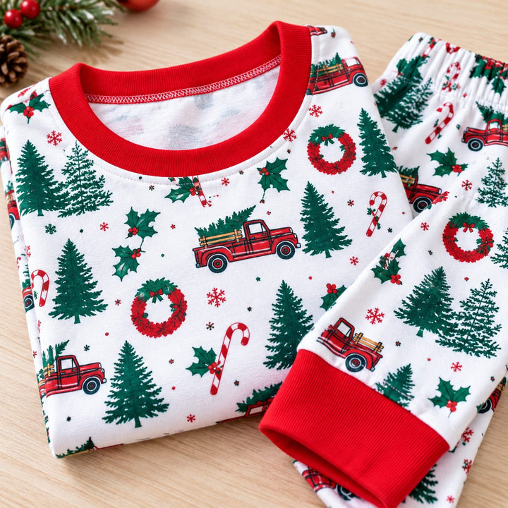 Matching Pyjamas für die Familie zu Weihnachten