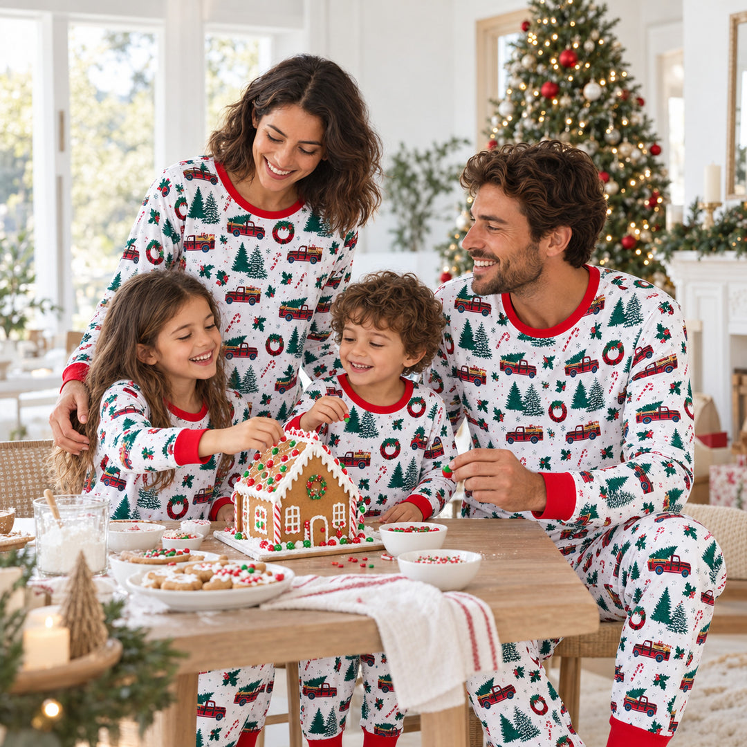 Même Pyjama Pour Toute Famille – scène lifestyle en famille