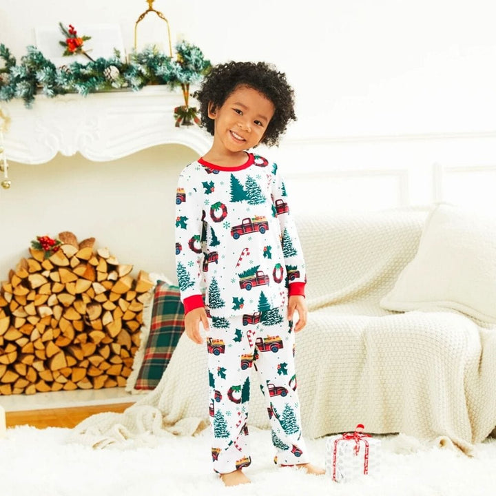 Même Pyjama Pour Toute Famille Blanc / Enfant 8-9 Ans