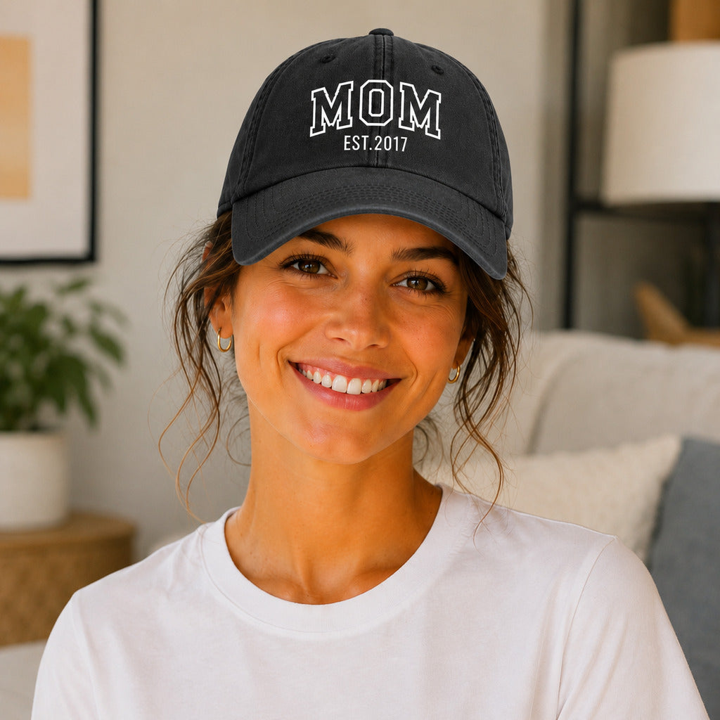 Casquette MOM portée noire