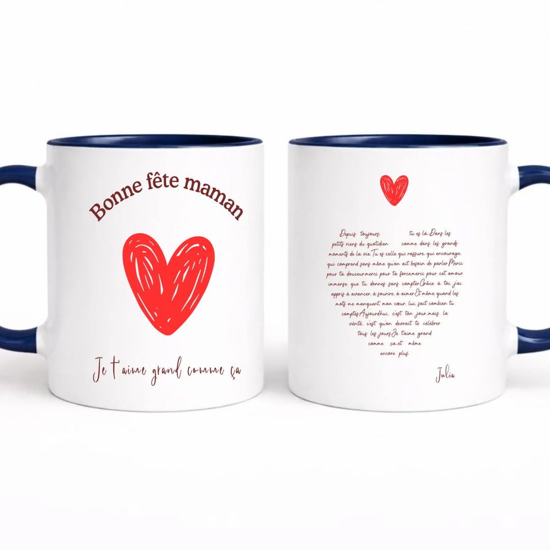 Mug bonne fête maman Mug 325ml Gelato Double / Marine / 325ml