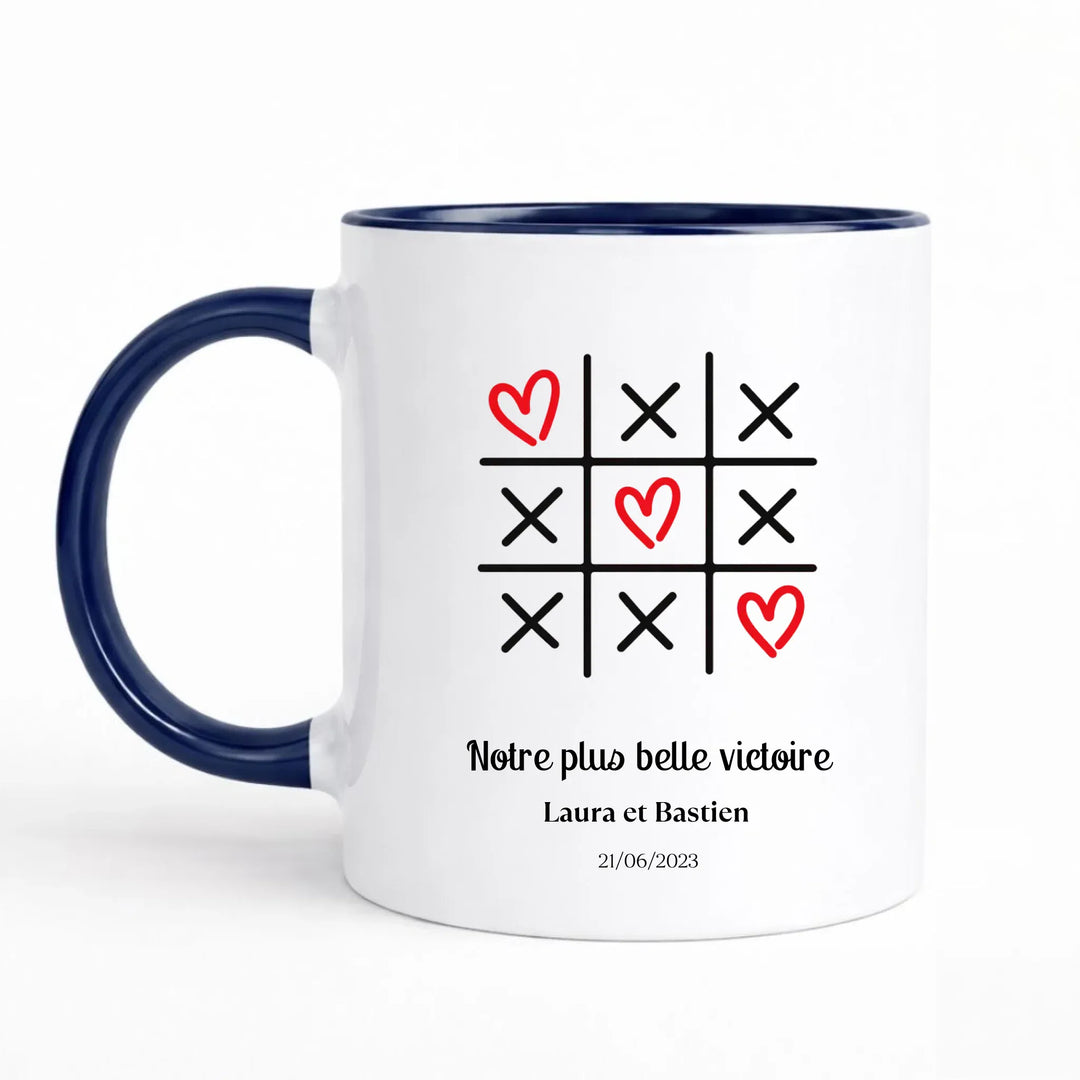 Mug Morpion Couple Marine / 325ml