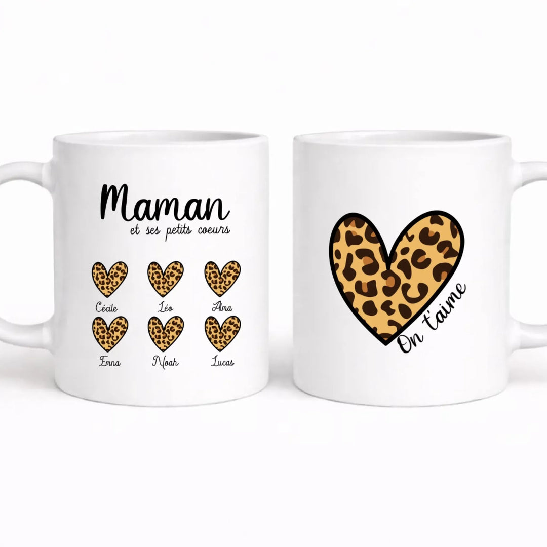 Mug maman et ses coeurs Mug 325ml Gelato Double / Blanc / 325ml