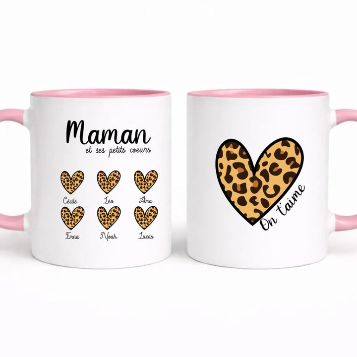 Mug maman et ses coeurs Mug 325ml Gelato Double / Rose / 325ml
