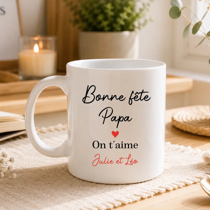 Mug personnalisé - Bonne fête Papa
