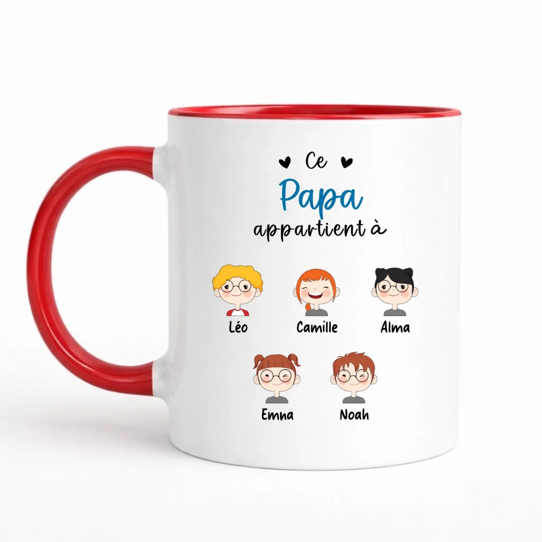 Mug Personnalisé - Ce Papa appartient à