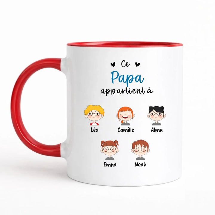 Mug Personnalisé - Ce Papa appartient à