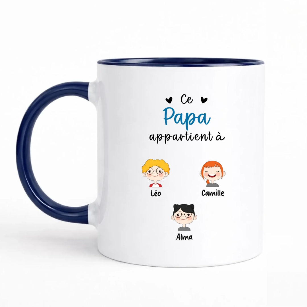 Mug Personnalisé - Ce Papa appartient à