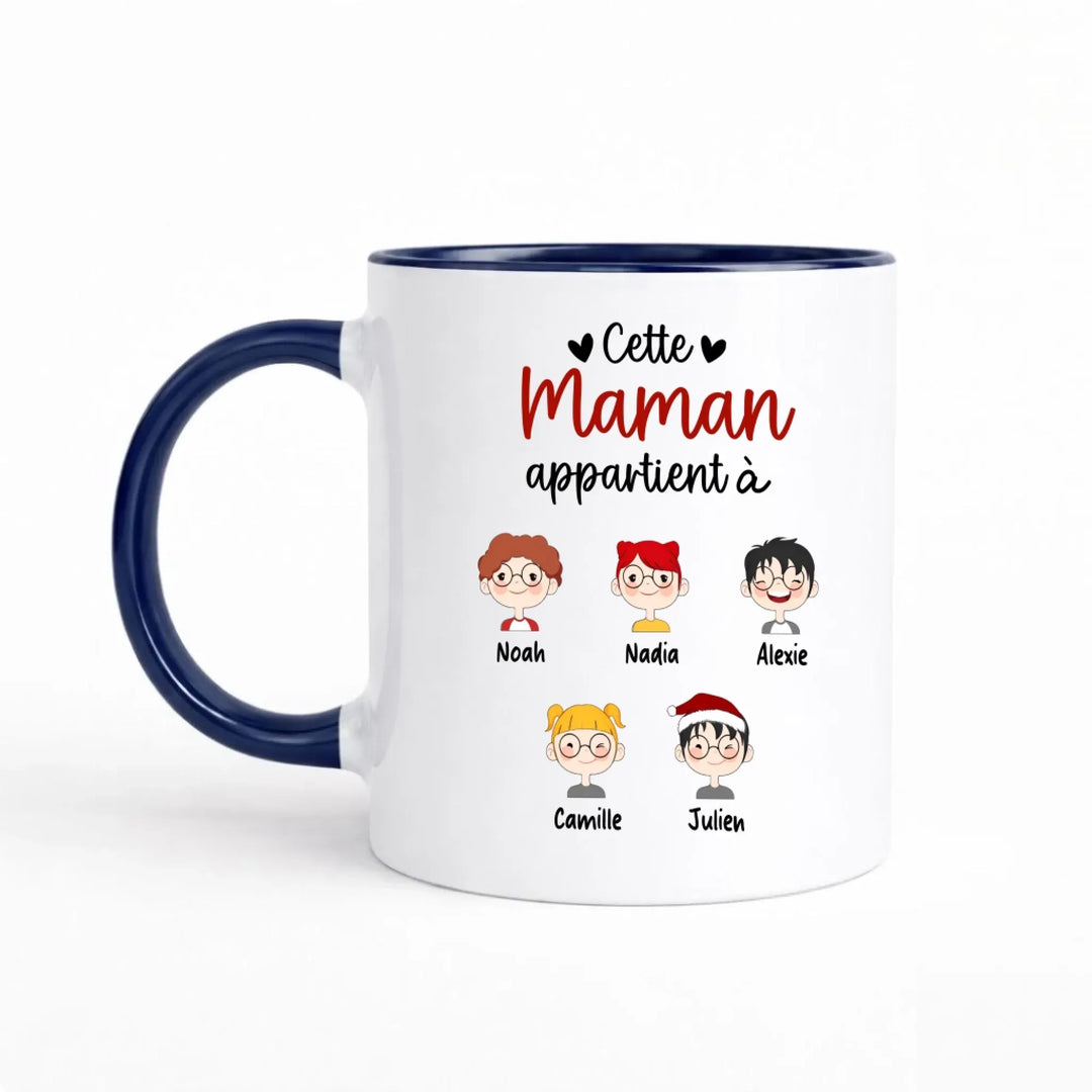 Mug personnalisé cette Maman appartient à