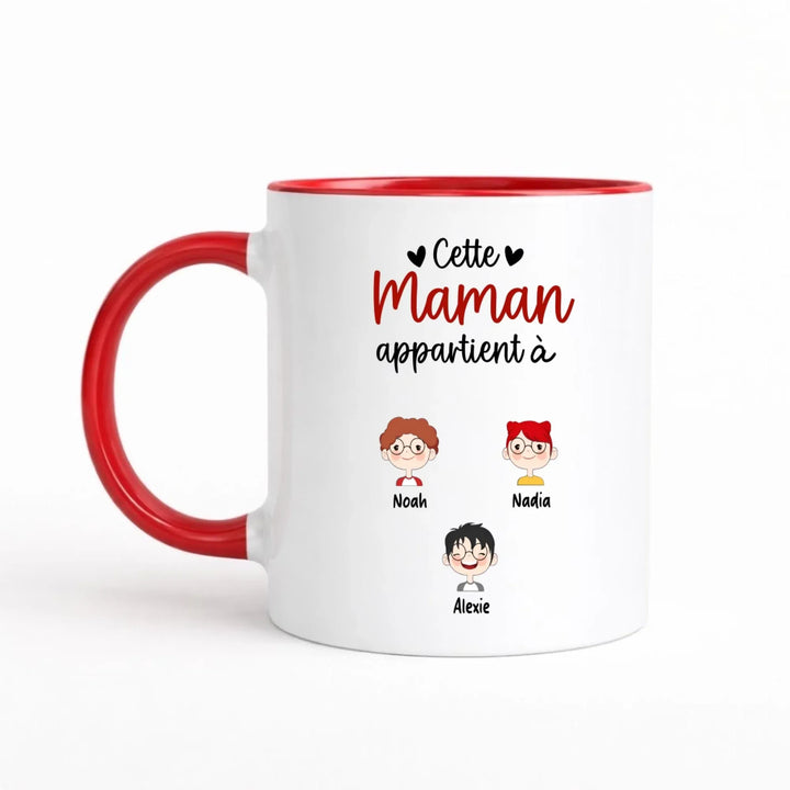 Mug personnalisé cette Maman appartient à