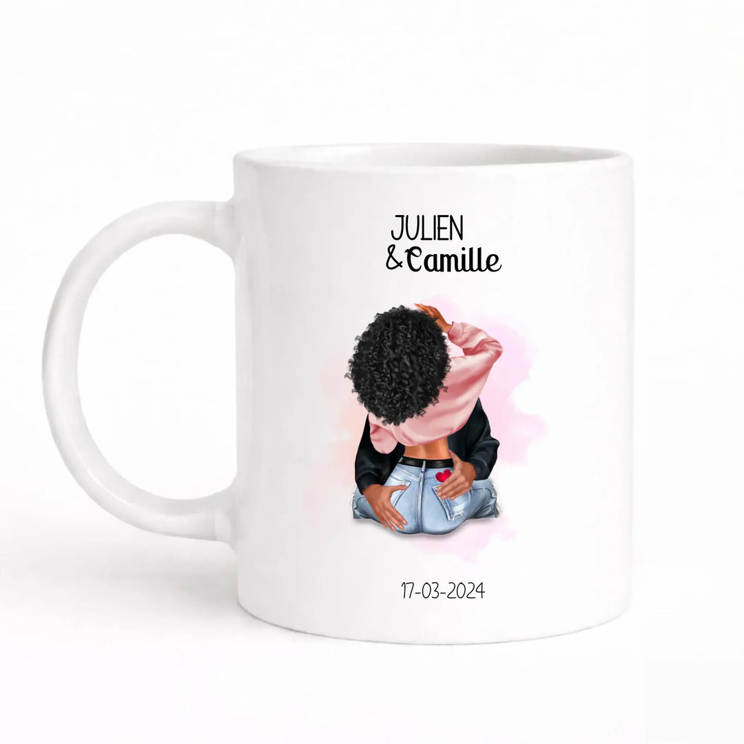 Mug Couple amoureux Mug 325ml Sans Perspective | Style 1 / Blanc / 325ml