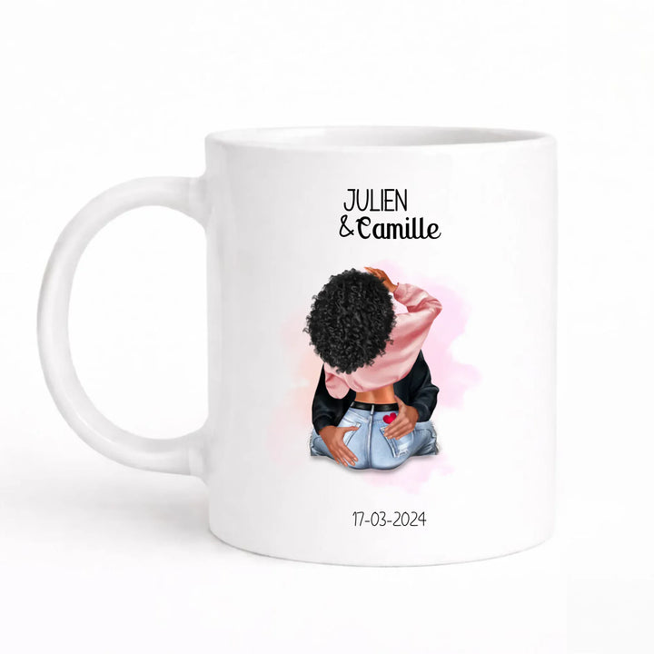 Mug Couple amoureux Mug 325ml Sans Perspective | Style 1 / Blanc / 325ml