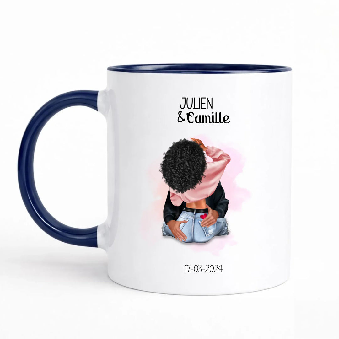 Mug Couple amoureux Mug 325ml Sans Perspective | Style 1 / Marine / 325ml