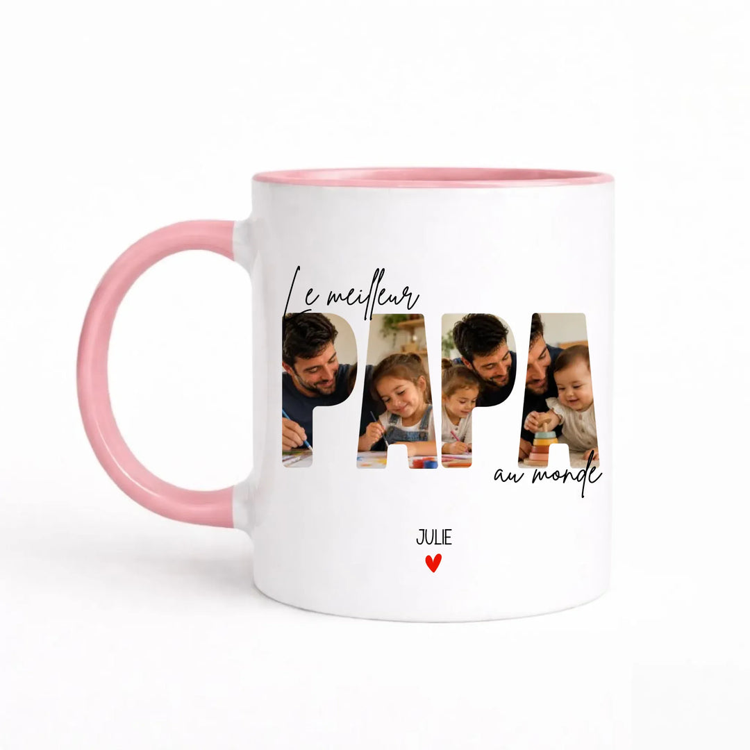 Mug le meilleur papa au monde Mug 325ml Gelato / Rose / 325ml