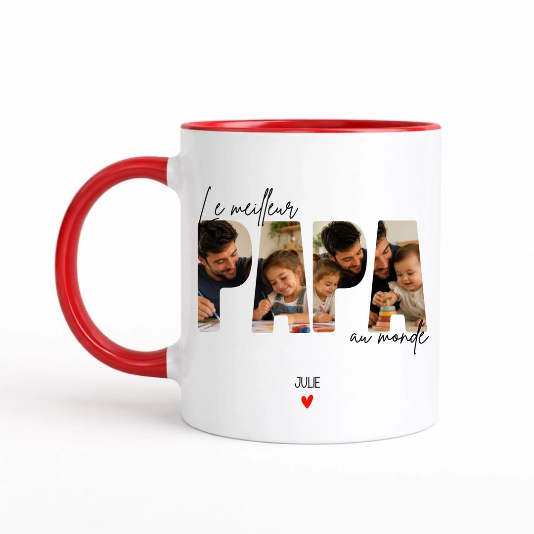 Mug le meilleur papa au monde Mug 325ml Gelato / Rouge / 325ml