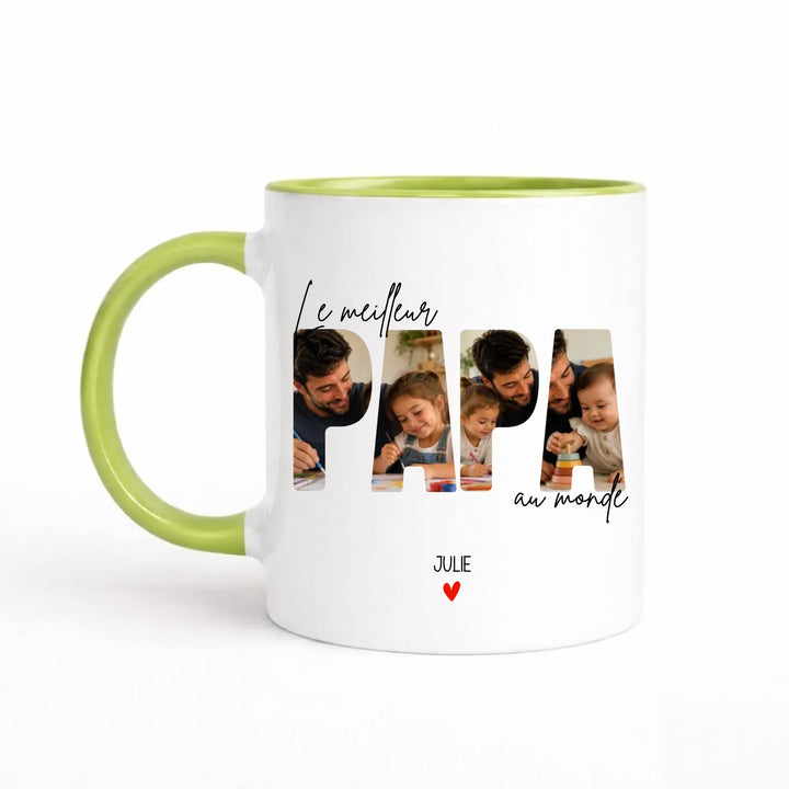 Mug le meilleur papa au monde Mug 325ml Gelato / Vert / 325ml