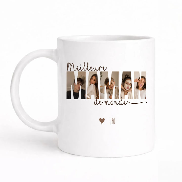 Mug meilleure maman du monde Blanc / 325ml