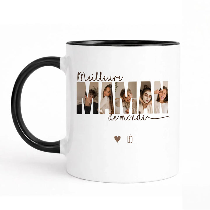 Mug meilleure maman du monde Noir / 325ml