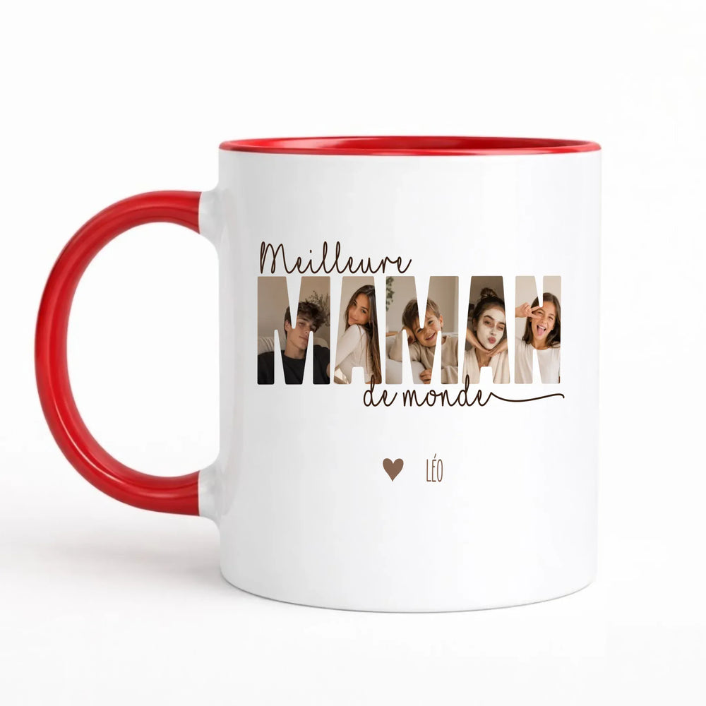 Mug meilleure maman du monde Rouge / 325ml