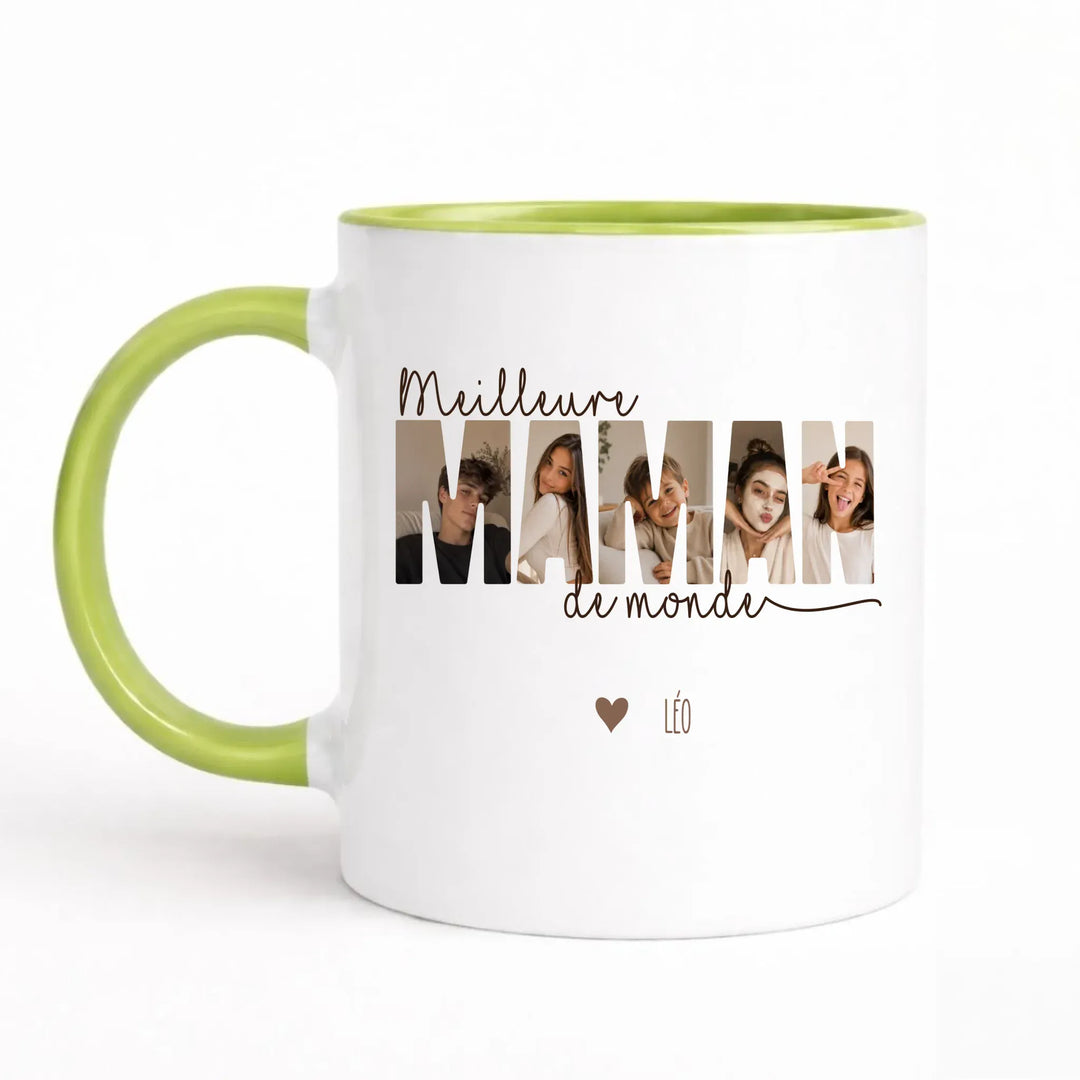 Mug meilleure maman du monde Vert / 325ml