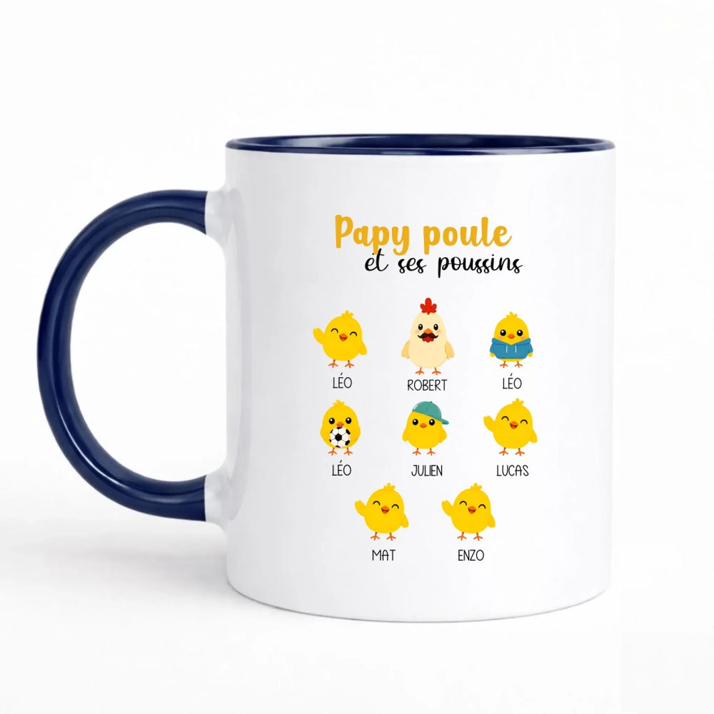 Mug Papy Poule Mug 325ml Sans Perspective | Style 1 / Marine / 325ml