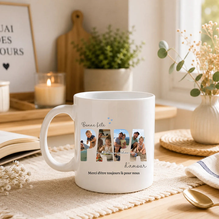Mug Personnalisé Photo - Bonne fête papa