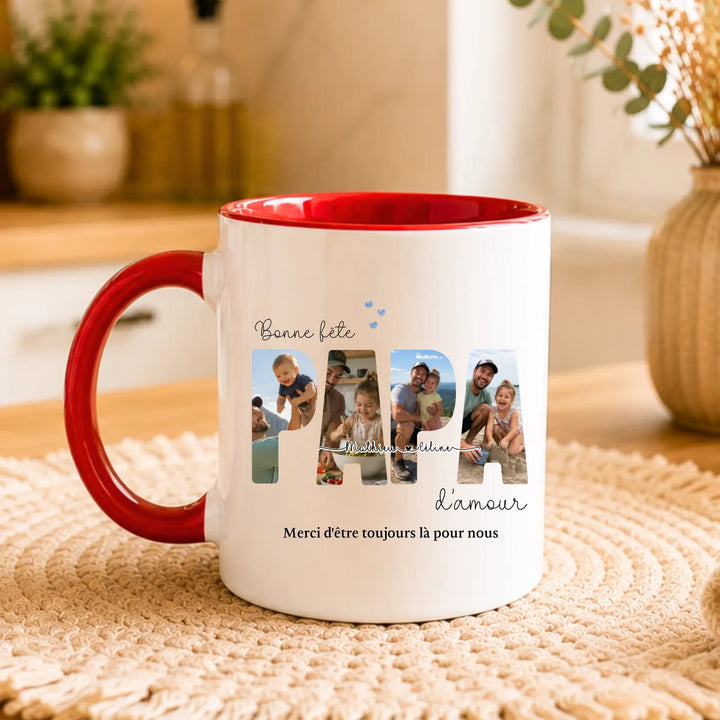 Mug Personnalisé Photo - Bonne fête papa