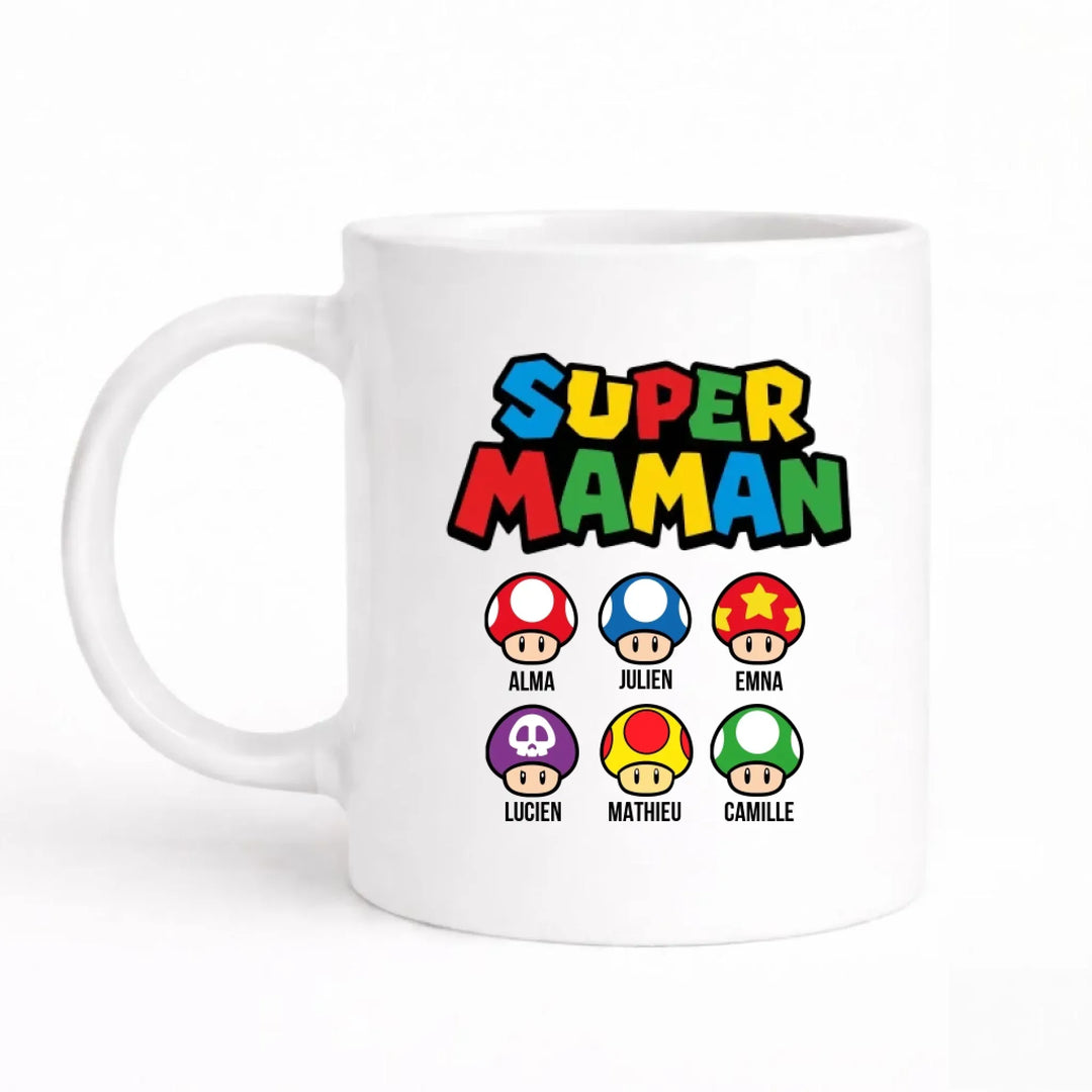 Mug super maman Blanc / 325ml