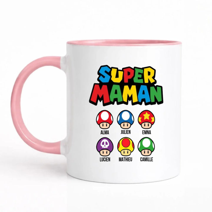 Mug super maman Rose / 325ml