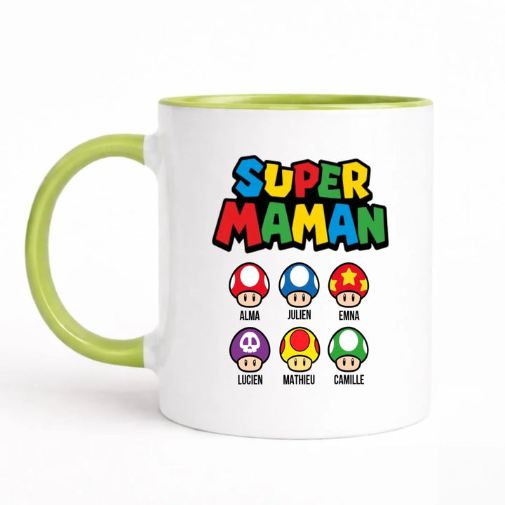 Mug super maman Vert / 325ml