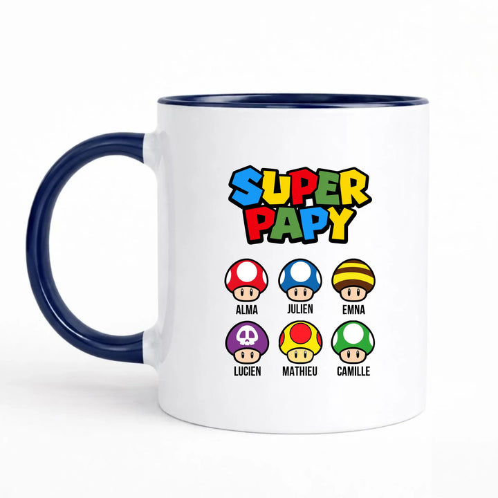 Mug super papy Mug 325ml Sans Perspective | Style 1 / Marine / 325ml