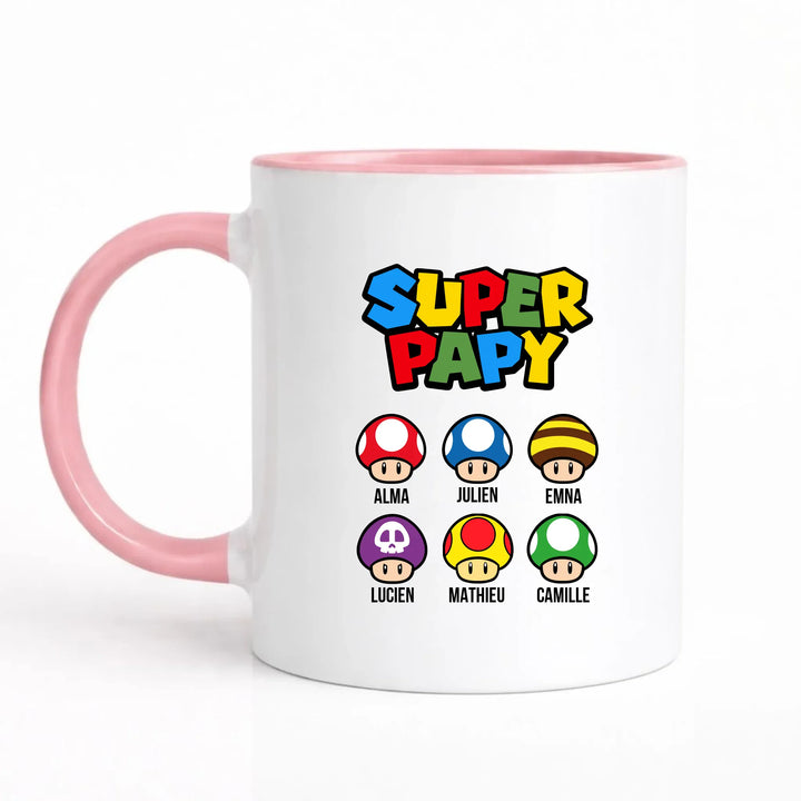 Mug super papy Mug 325ml Sans Perspective | Style 1 / Rose / 325ml